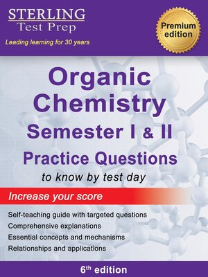 cover image of Sterling Test Prep College Organic Chemistry Practice Questions